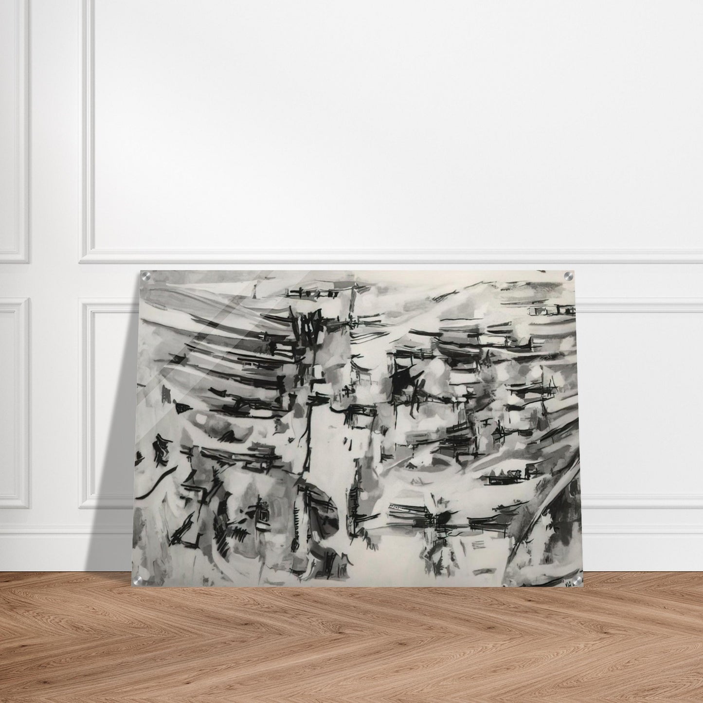 Composition - 1955 - Maria Helena Vieira da Silva Acrylic Print - 70x100 cm / 28x40″ inches