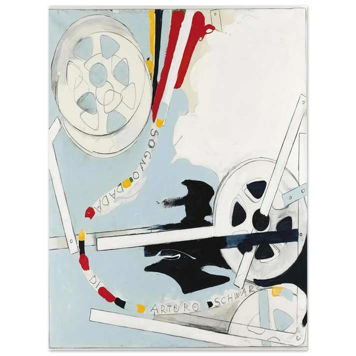 Mario Schifano - Il Sogno Dada di Arturo Schwarz - 1965  75x100 cm / 30x40inches Fine Art Poster