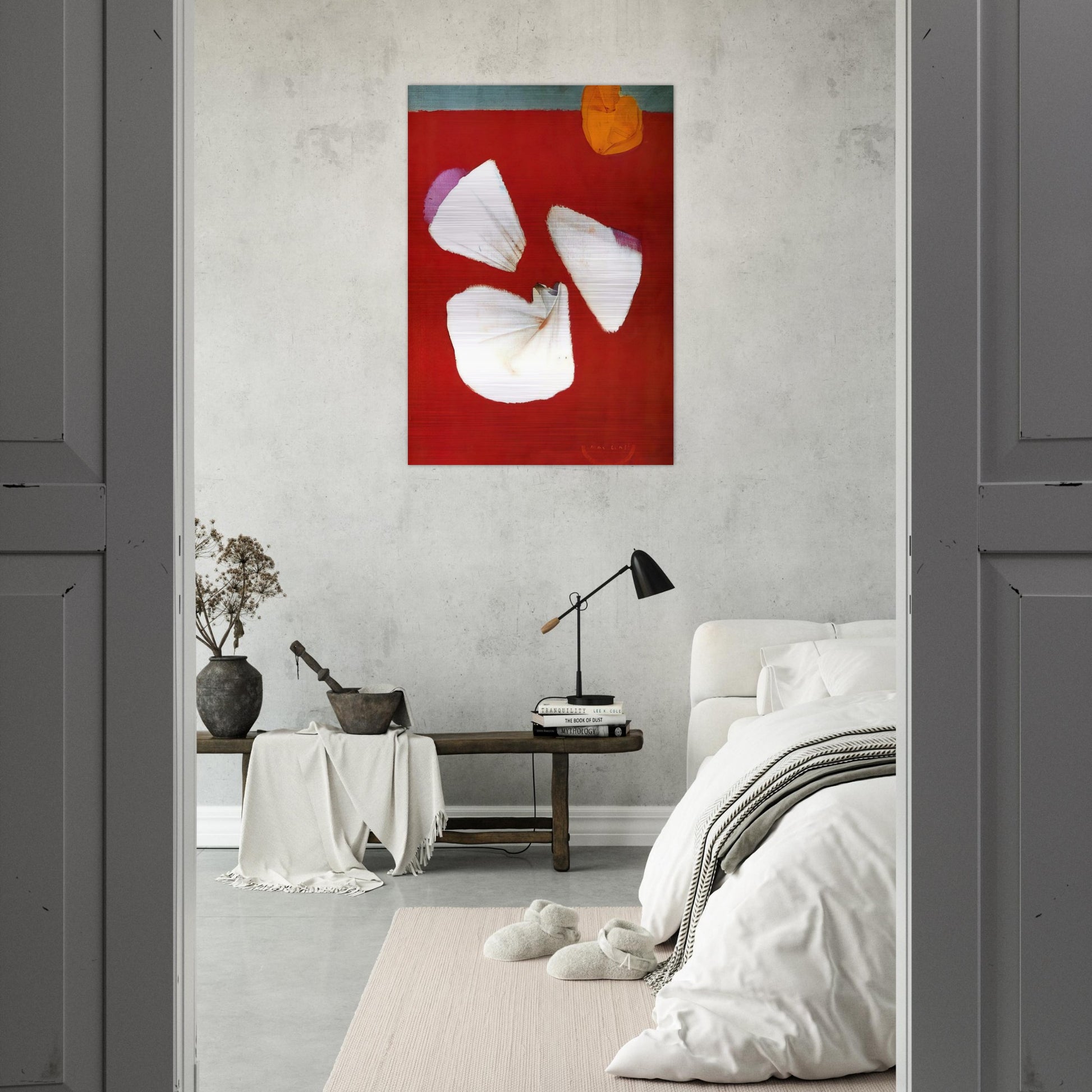 Shells and Flowers - Max Ernst Brushed Aluminum Print - 70x100 cm / 28x40 inches | Max Ernst Aluminum Print | Max Ernst Prints