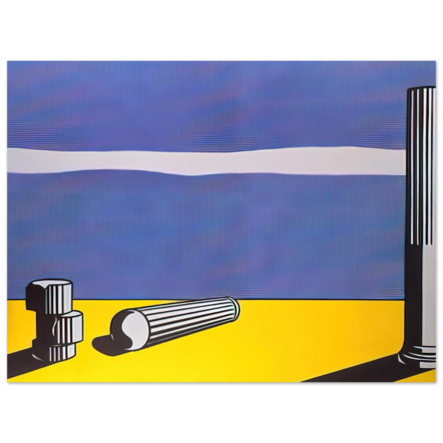 Roy Lichtenstein - RUINS 1965  75x100 cm / 30x40inches Fine Art Poster