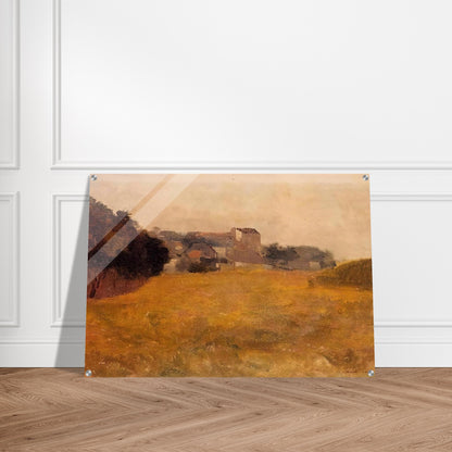SMALL VILLAGE IN THE MEDOC - Odilon Redon Acrylic Print - 70x100 cm / 28x40″ inches