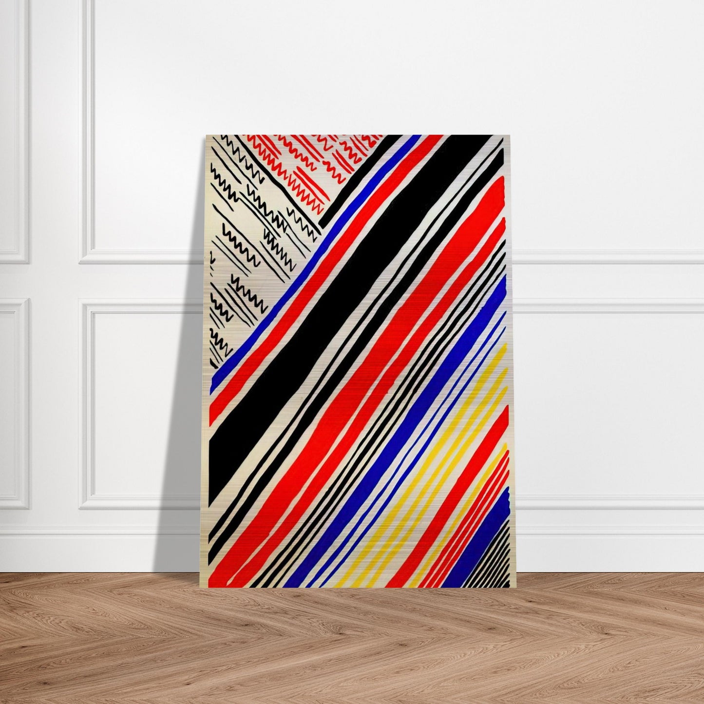COMPOSITION 11 - Sonia Delaunay Brushed Aluminum Print - 70x100 cm / 28x40 inches | Sonia Delaunay Aluminum Print | Sonia Delaunay Prints
