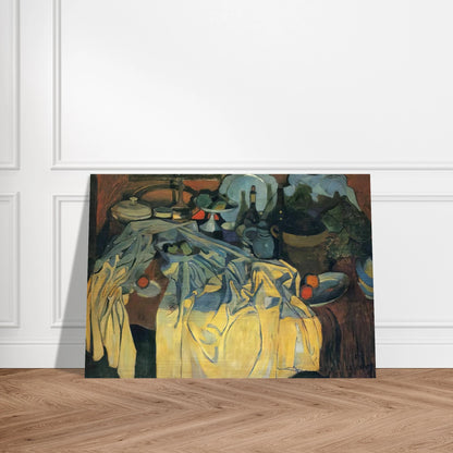 STILL LIFE ON THE TABLE 1904 - Andre Derain Brushed Aluminum Print - 70x100 cm / 28x40 inches | Andre Derain Aluminum Print | Andre Derain Prints