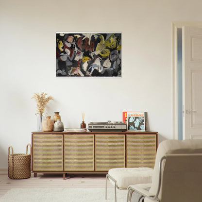 MONTHS AND MOONS 1950 - Grace Hartigan Brushed Aluminum Print - 70x100 cm / 28x40 inches | Grace Hartigan Aluminum Print | Grace Hartigan Prints