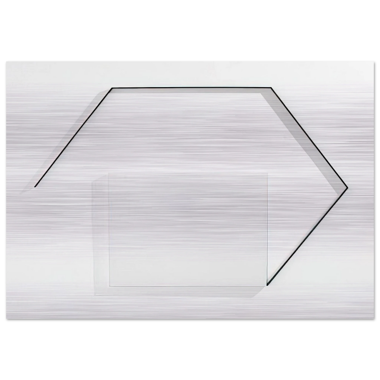 Steel-Life N°43 - Minimalism - Francois Morellet Brushed Aluminum Print - 70x100 cm / 28x40 inches | Francois Morellet Aluminum Print | Francois Morellet Prints