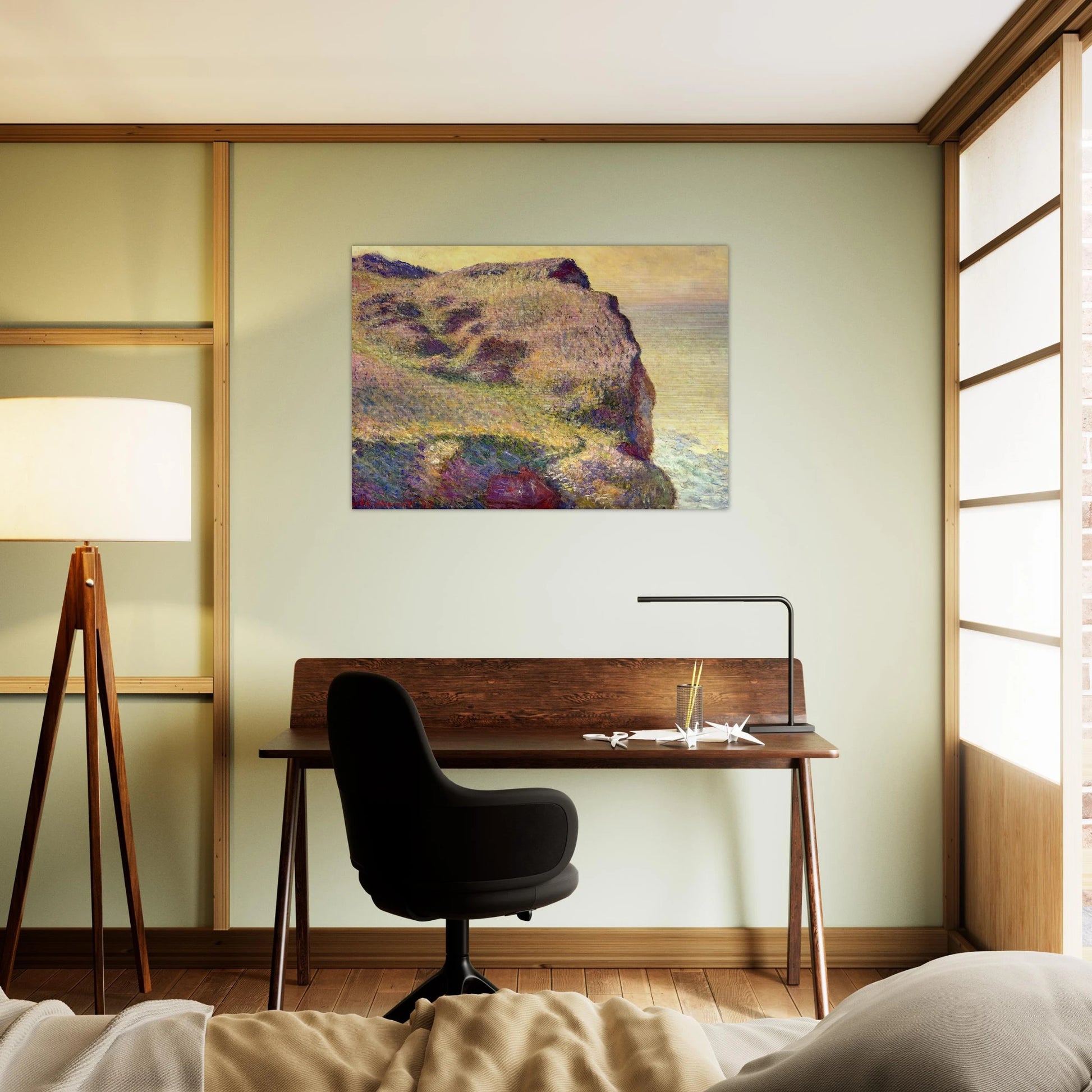The Pointe du Petit Ailly - claude monet Brushed Aluminum Print - 70x100 cm / 28x40 inches | claude monet Aluminum Print | claude monet Prints