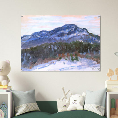 Mount Kolsaas - claude monet Acrylic Print - 70x100 cm / 28x40″ inches | claude monet Wall Art | claude monet Prints