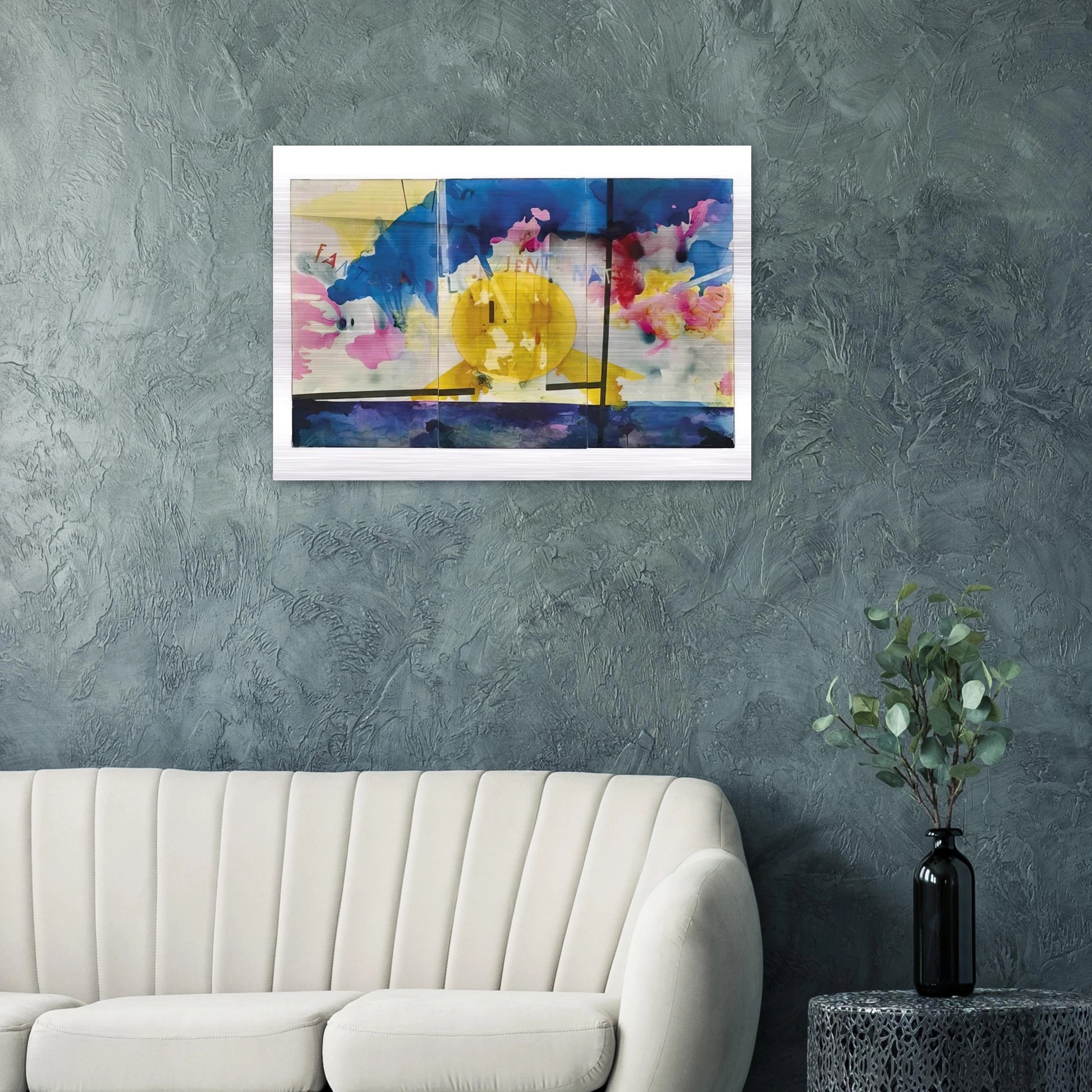 Fantasy of the Natural Patient - 1970 - Mario Schifano Brushed Aluminum Print - 70x100 cm / 28x40 inches | Mario Schifano Aluminum Print | Mario Schifano Prints