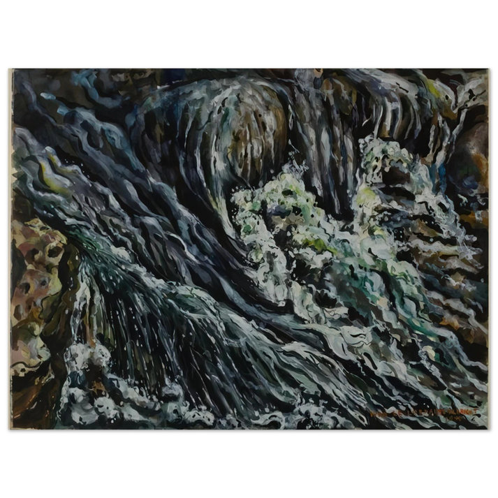 Ivan Albright - BRIDAL TEN SLEEP FALLS  75x100 cm / 30x40inches Fine Art Poster