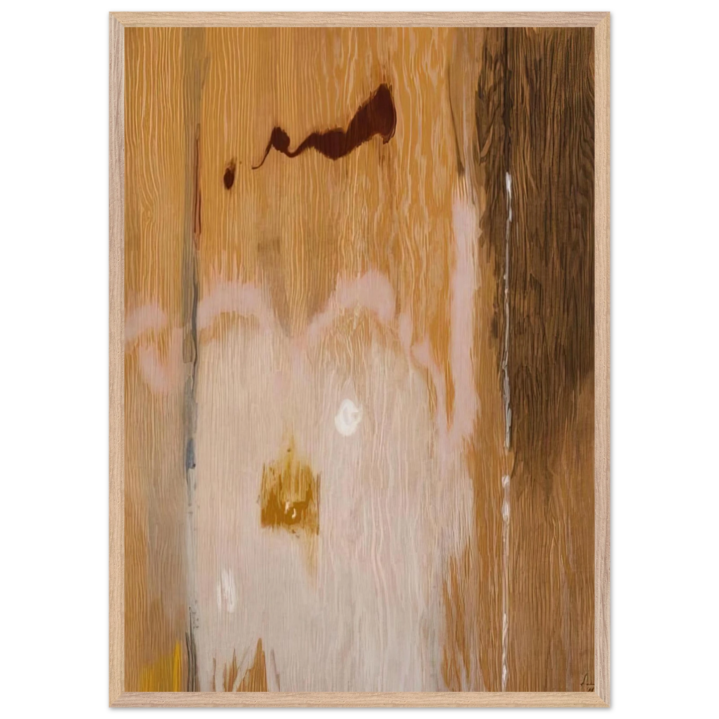 Helen Frankenthaler - Tales of Genji VI - 1998 Wall art - 45x60 cm / 18x24 inches - Premium Wooden Framed Poster With Fine Art Paper-canvas - White frame