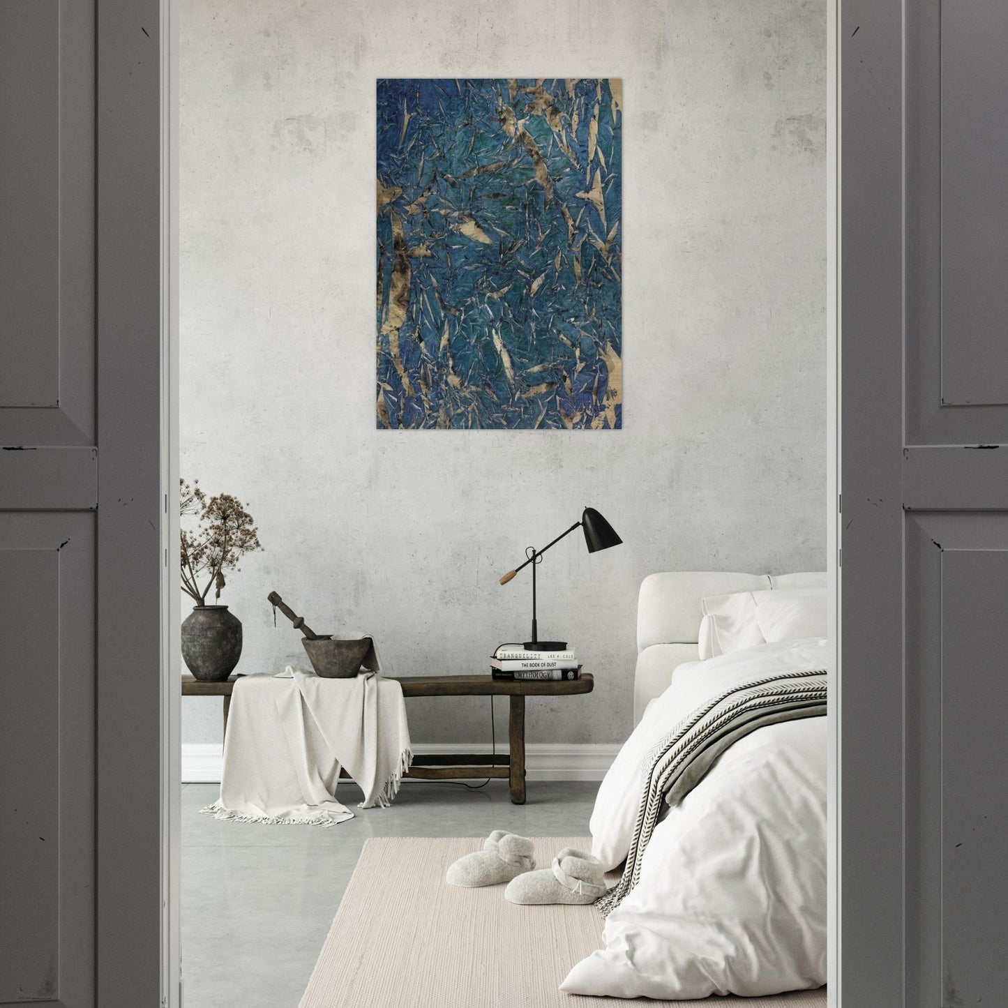 ³M.C.2² Mariale - 1962 - Simon Hantai Brushed Aluminum Print - 70x100 cm / 28x40 inches | Simon Hantai Aluminum Print | Simon Hantai Prints