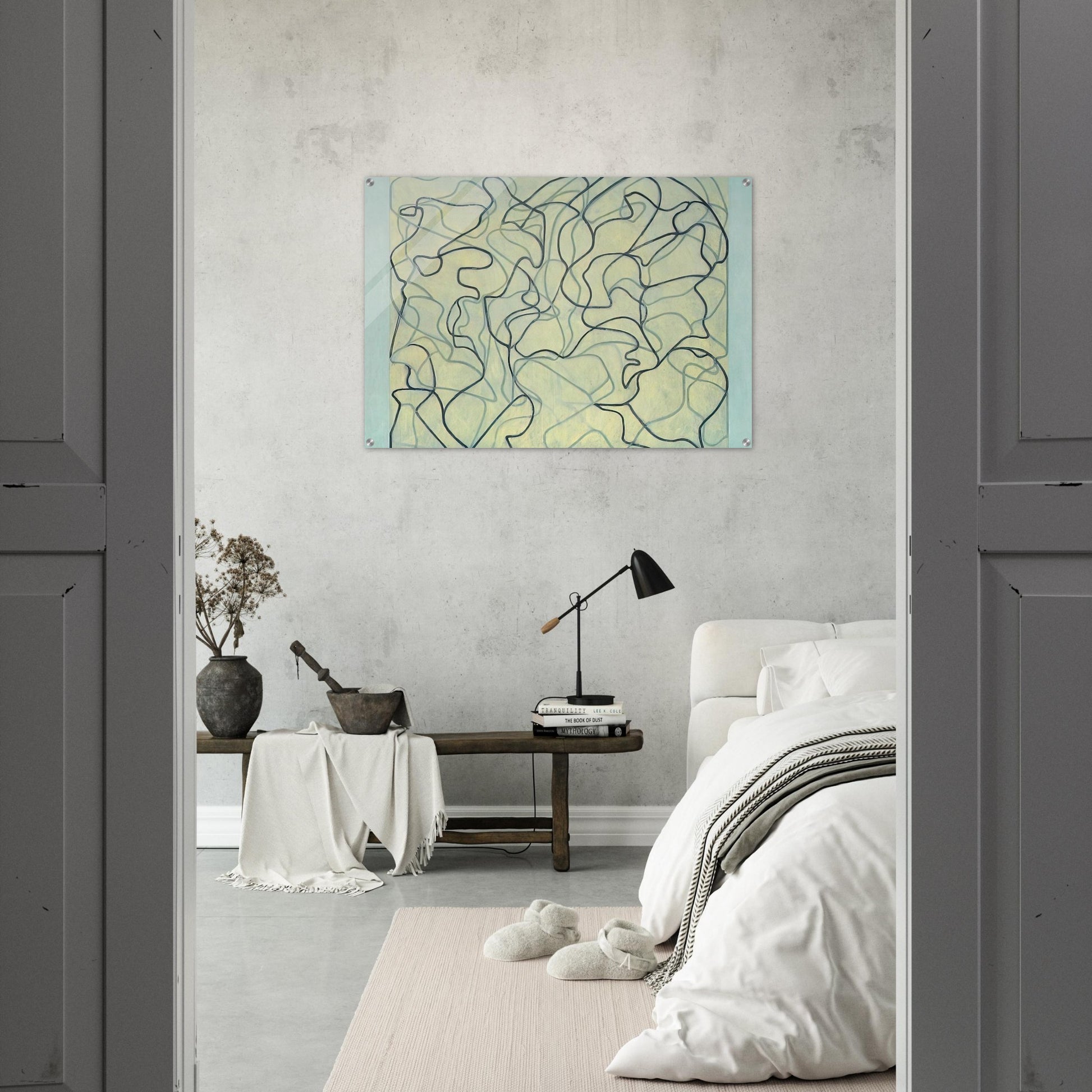 First Letter - 2009 - Brice Marden Acrylic Print - 70x100 cm / 28x40″ inches