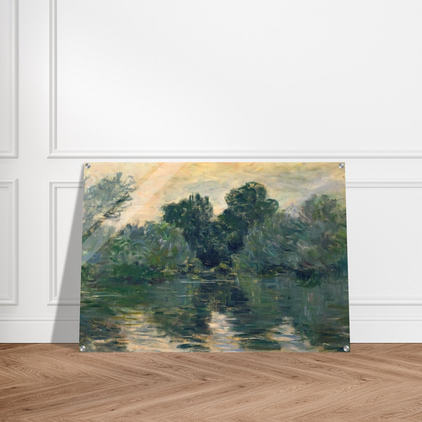 The Arm of the Seine - claude monet Acrylic Print - 70x100 cm / 28x40″ inches | claude monet Wall Art | claude monet Prints