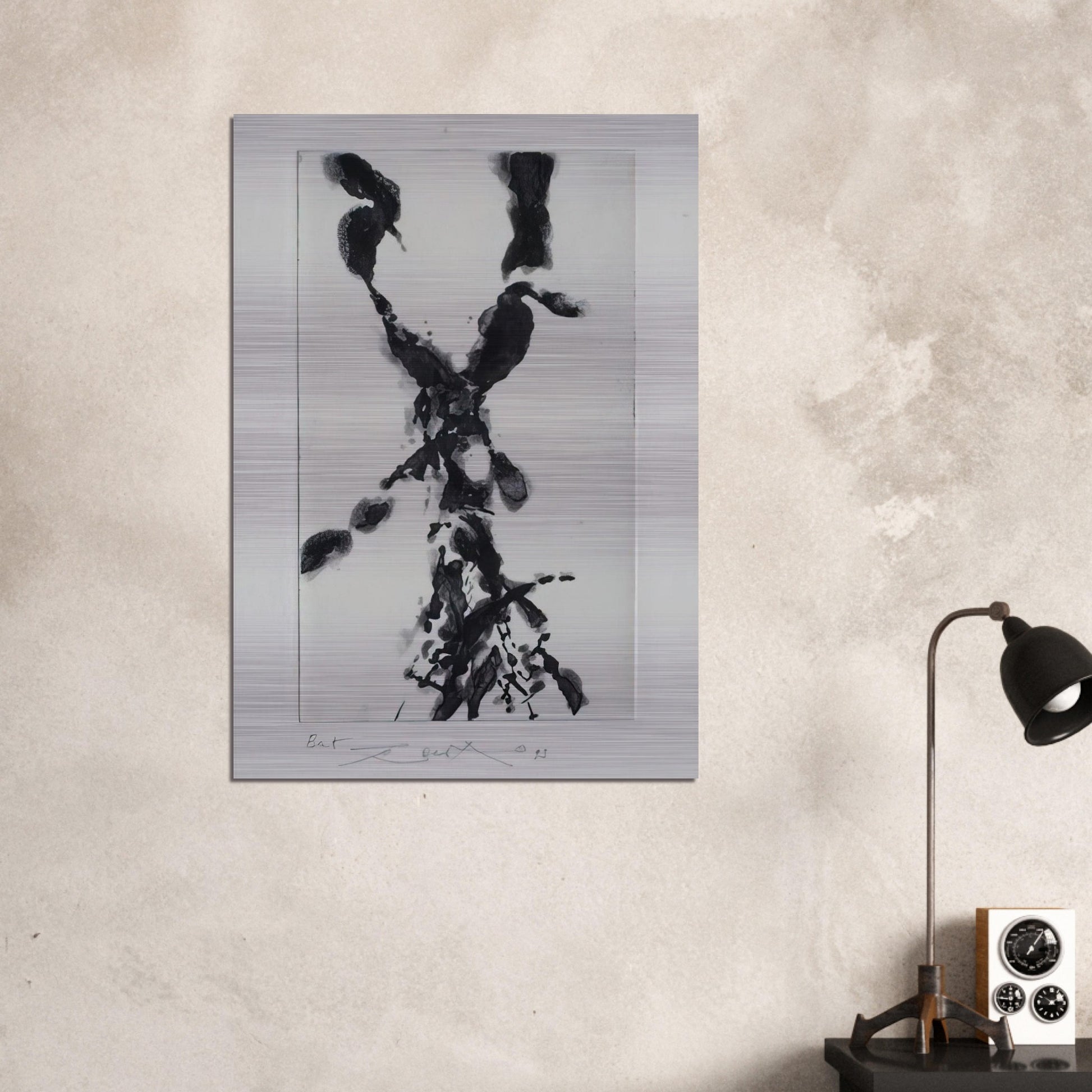 TO STOP THE CRY 1994 - Zao Wou-Ki Brushed Aluminum Print - 70x100 cm / 28x40 inches | Zao Wou-Ki Aluminum Print | Zao Wou-Ki Prints