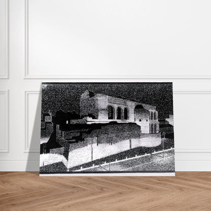 NOCTURNAL ROME BASILICA OF CONSTANTINE - MC Escher Brushed Aluminum Print - 70x100 cm / 28x40 inches | MC Escher Aluminum Print | MC Escher Prints