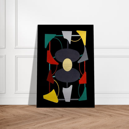 Planos y color liberados - 1947 - Gyula Kosice Brushed Aluminum Print - 70x100 cm / 28x40 inches | Gyula Kosice Aluminum Print | Gyula Kosice Prints