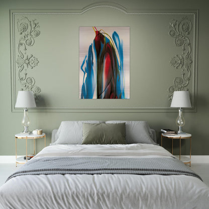 Phenomena Waiting Gables - 1965 - Paul Jenkins Brushed Aluminum Print - 70x100 cm / 28x40 inches | Paul Jenkins Aluminum Print | Paul Jenkins Prints