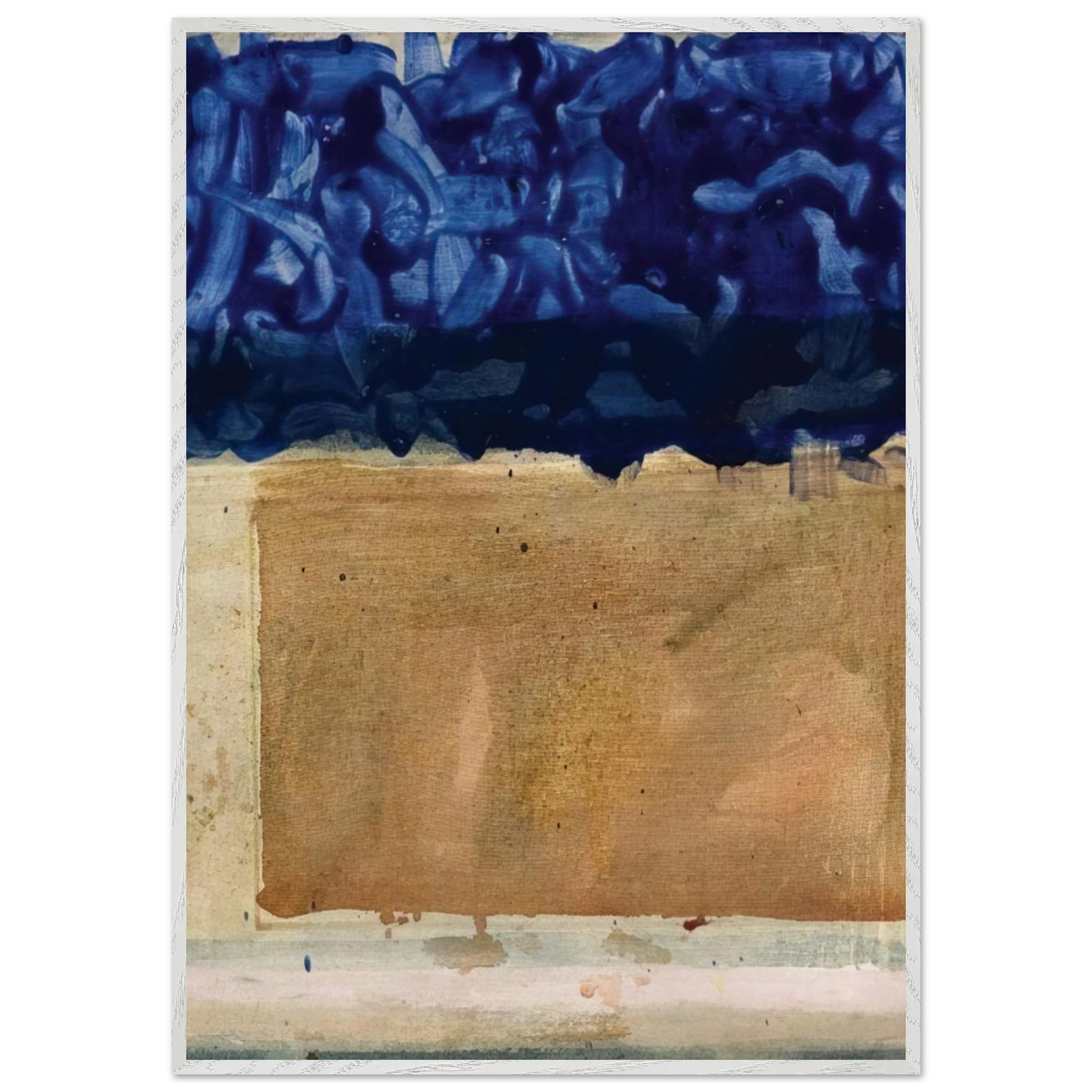 Helen Frankenthaler - Shoreline - 1952 Wall art - 45x45 cm / 18x18 inches - Fine Art Poster-canvas - -