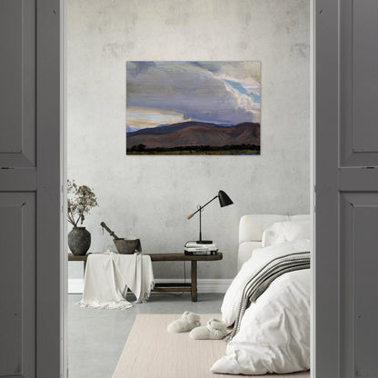 STORM FROM THE SIERRA 1937 - Maynard Dixon Brushed Aluminum Print - 70x100 cm / 28x40 inches | Maynard Dixon Aluminum Print | Maynard Dixon Prints