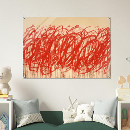 Untitled  Bacchus  - Cy Twombly Acrylic Print - 70x100 cm / 28x40″ inches | Cy Twombly Wall Art | Cy Twombly Prints