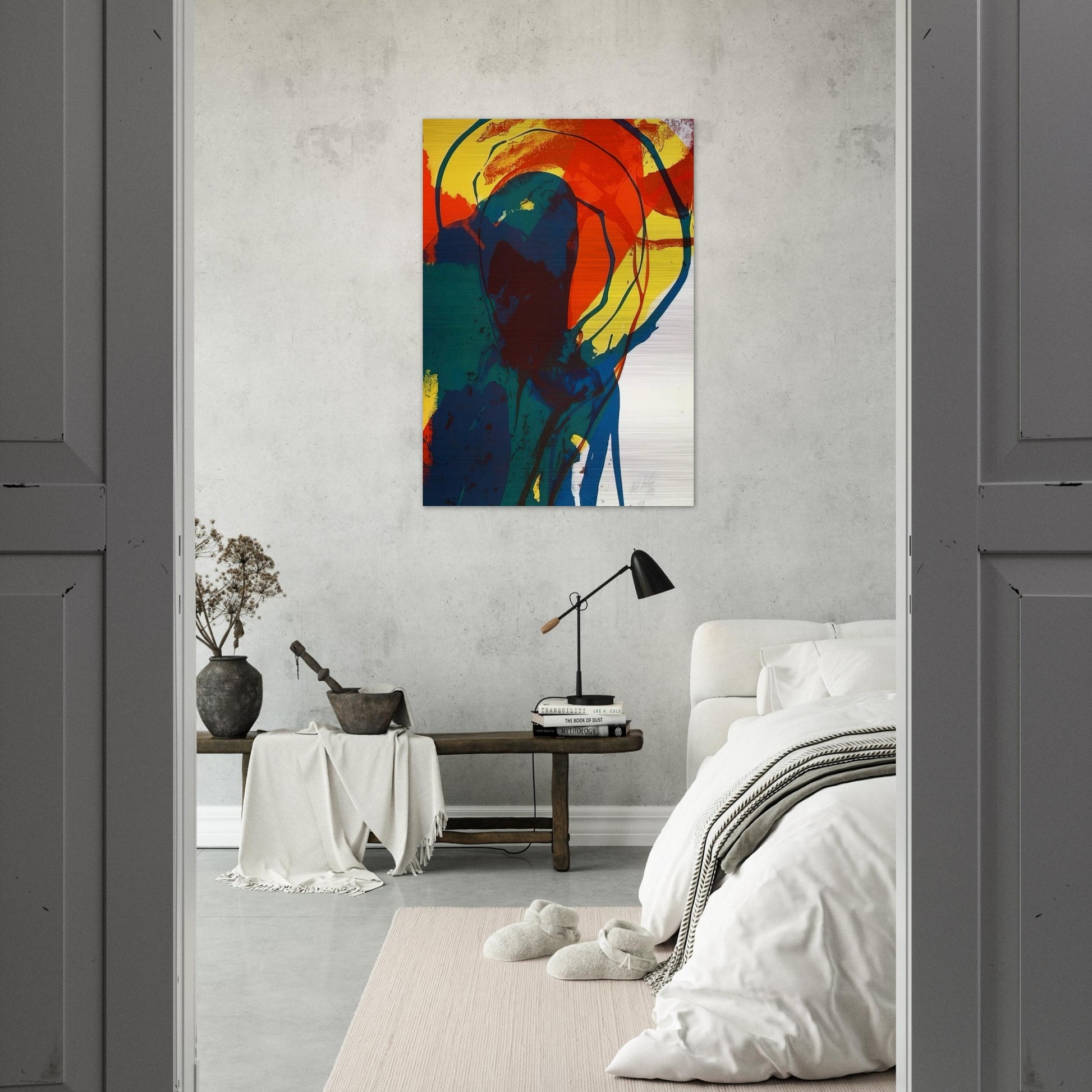 Untitled - Abstract Expressionism - Paul Jenkins Brushed Aluminum Print - 70x100 cm / 28x40 inches | Paul Jenkins Aluminum Print | Paul Jenkins Prints
