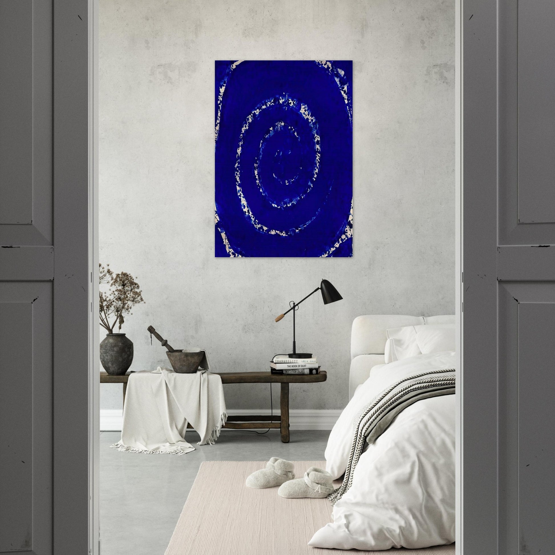 Blue Sky Painting - Sam Francis Brushed Aluminum Print - 70x100 cm / 28x40 inches | Sam Francis Aluminum Print | Sam Francis Prints