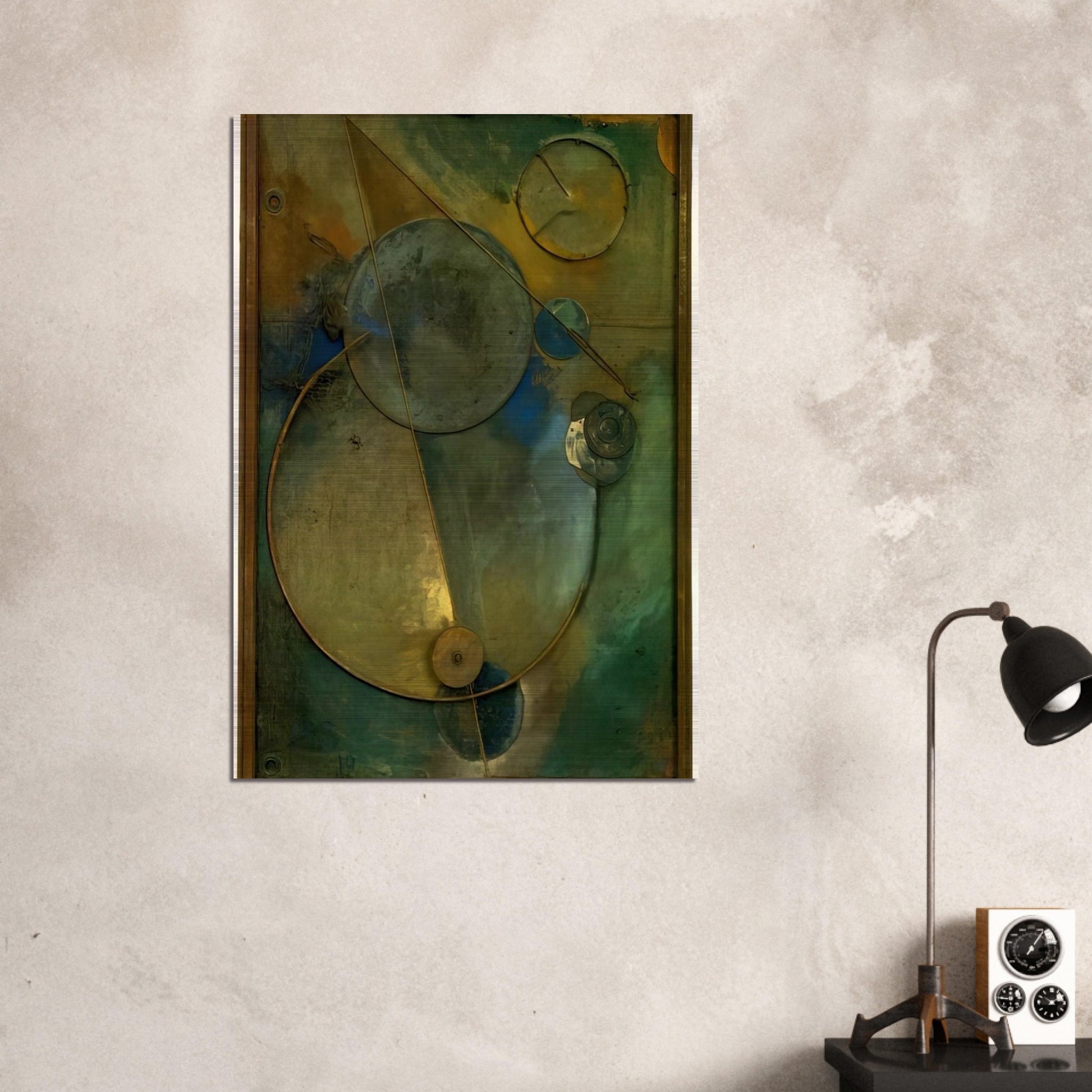 REVOLVING 1919 - Kurt Schwitters Brushed Aluminum Print - 70x100 cm / 28x40 inches | Kurt Schwitters Aluminum Print | Kurt Schwitters Prints