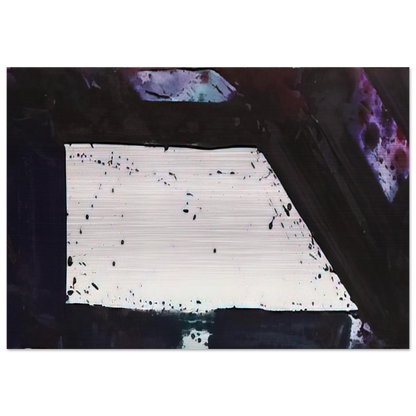 Untitled  Purple Edge  - Sam Francis Brushed Aluminum Print - 70x100 cm / 28x40 inches | Sam Francis Aluminum Print | Sam Francis Prints
