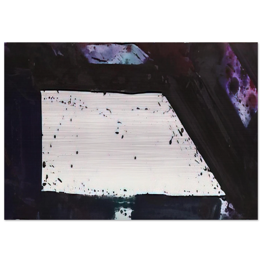 Untitled  Purple Edge  - Sam Francis Brushed Aluminum Print - 70x100 cm / 28x40 inches | Sam Francis Aluminum Print | Sam Francis Prints