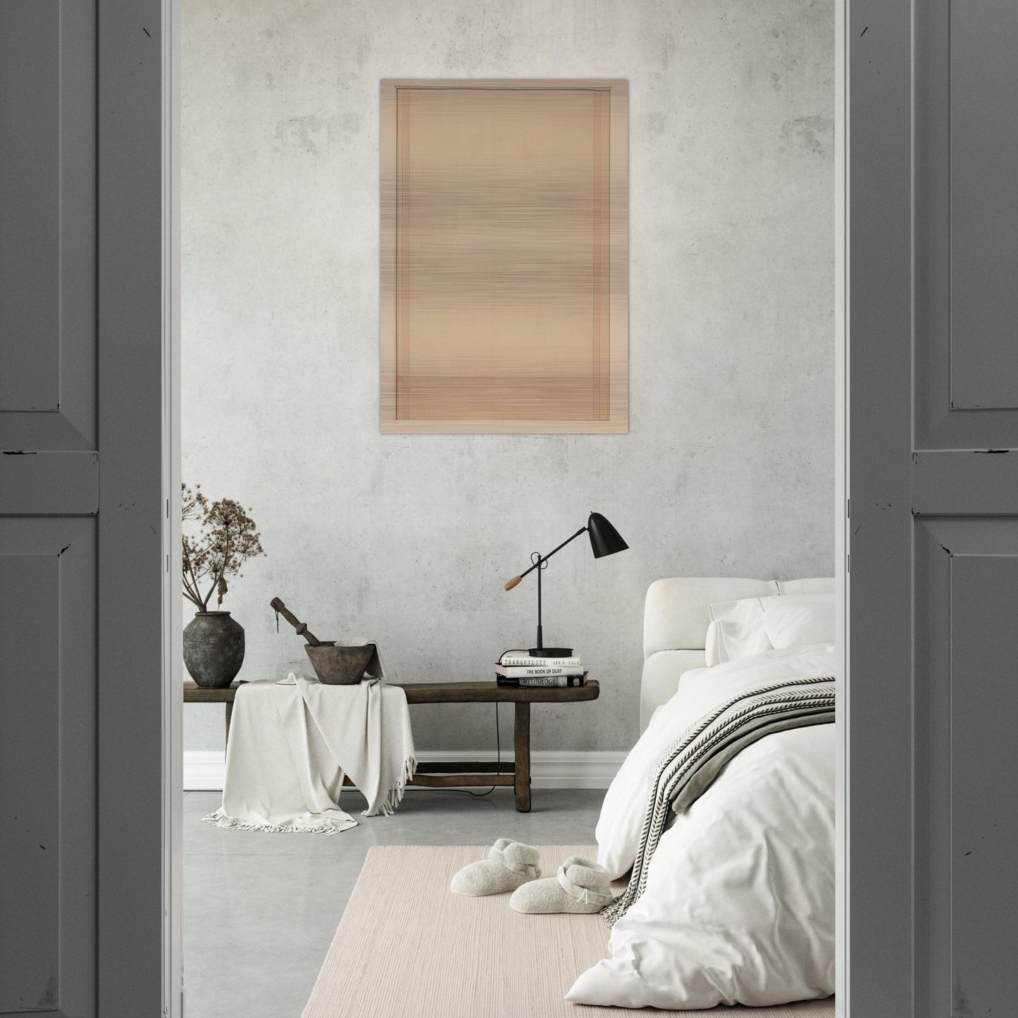Spazio Luce - 1965 - Antonio Calderara Brushed Aluminum Print - 70x100 cm / 28x40 inches | Antonio Calderara Aluminum Print | Antonio Calderara Prints