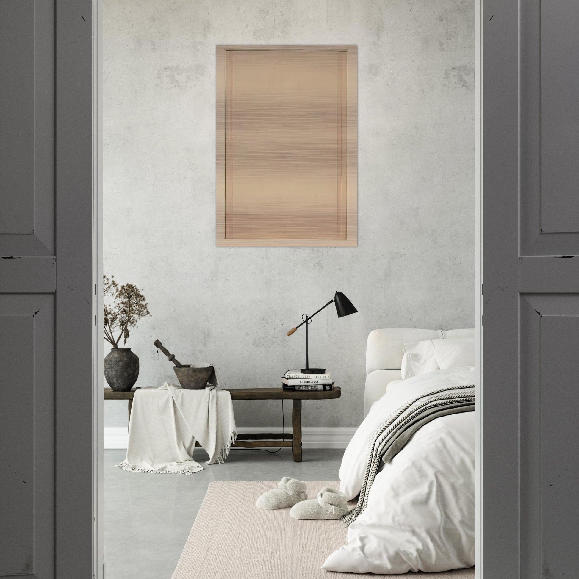 Spazio Luce - 1965 - Antonio Calderara Brushed Aluminum Print - 70x100 cm / 28x40 inches | Antonio Calderara Aluminum Print | Antonio Calderara Prints