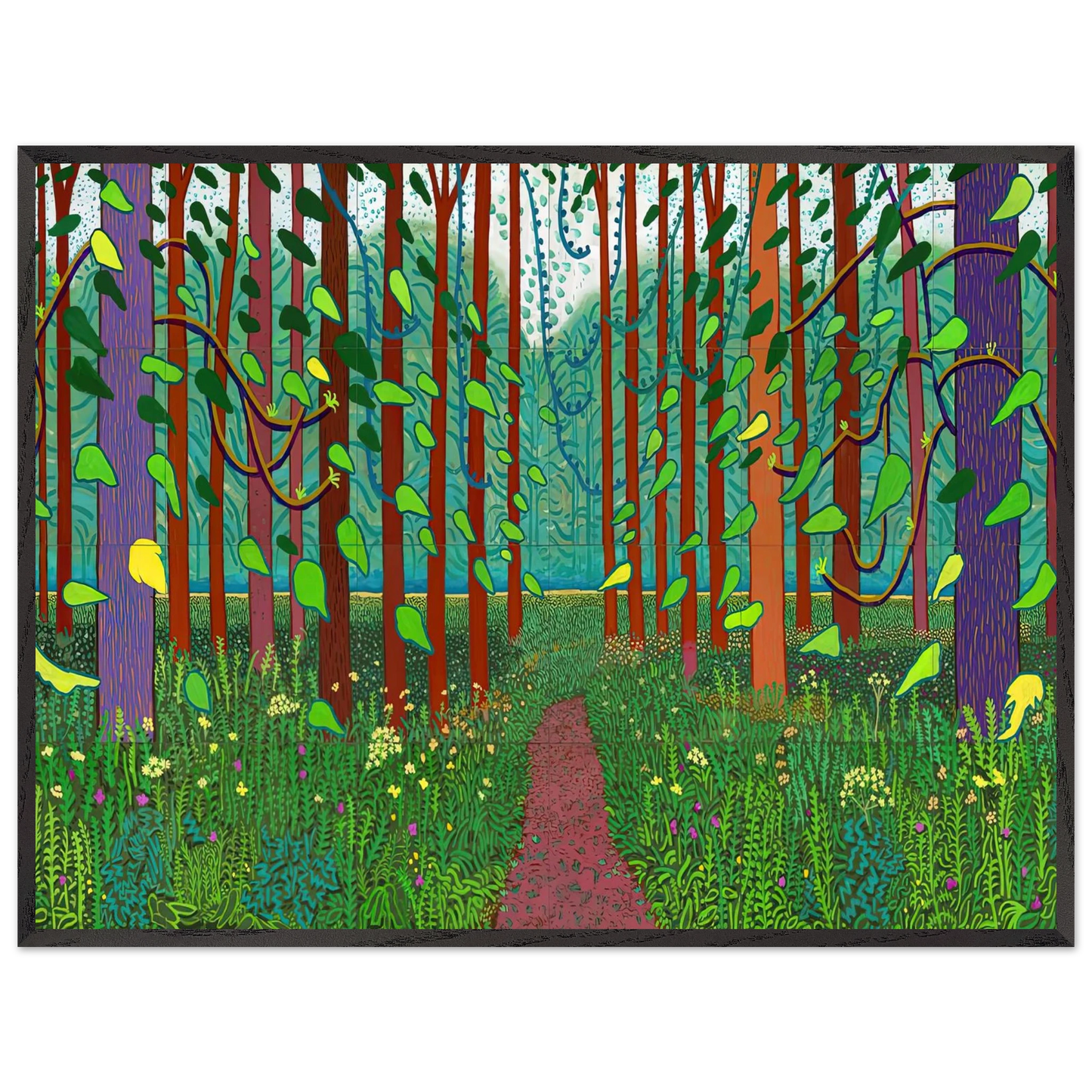 David Hockney - David Hockney Wall art - A2 (42 x 59.4  cm) - Fine Art Poster-canvas - -