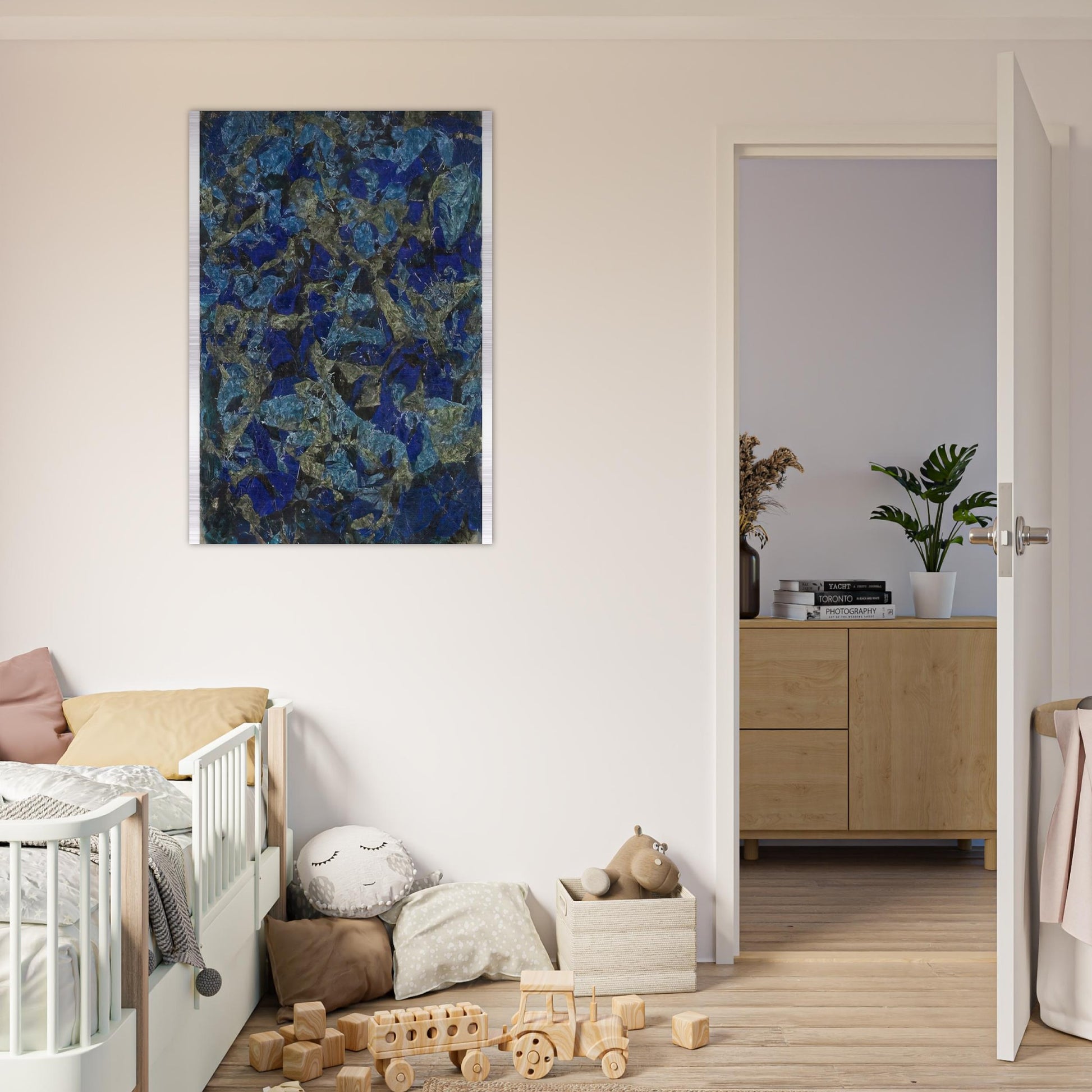 Peinture - 1963 - Simon Hantai Brushed Aluminum Print - 70x100 cm / 28x40 inches | Simon Hantai Aluminum Print | Simon Hantai Prints