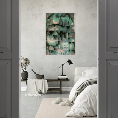 DREAM CITY 1921 - Paul Klee Brushed Aluminum Print - 70x100 cm / 28x40 inches | Paul Klee Aluminum Print | Paul Klee Prints