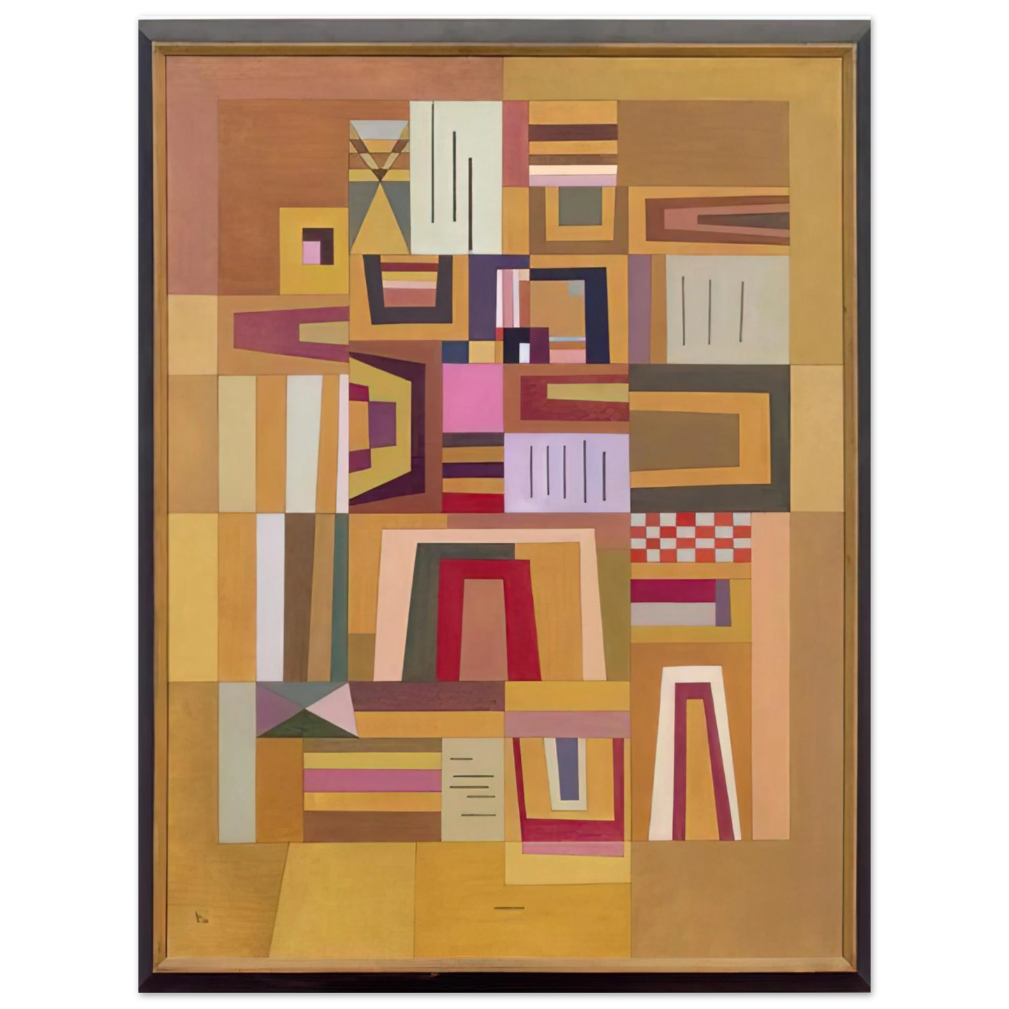 Wassily Kandinsky - COMPENSATION ROSE 1933  75x100 cm / 30x40inches Fine Art Poster