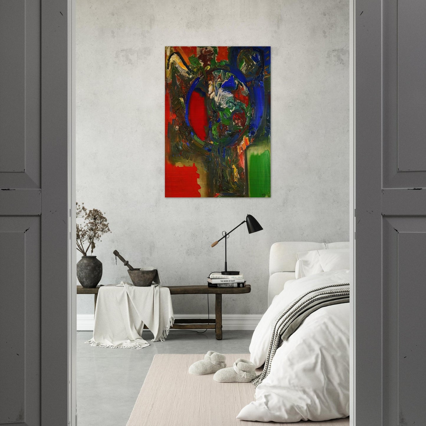 The Bouquet - Hans Hofmann Brushed Aluminum Print - 70x100 cm / 28x40 inches | Hans Hofmann Aluminum Print | Hans Hofmann Prints
