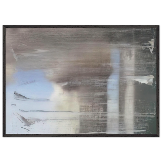 SEPTEMBER 2005 - Gerhard Richter 70x100 cm / 28x40 inches Framed Art Print – Black Wooden Frame