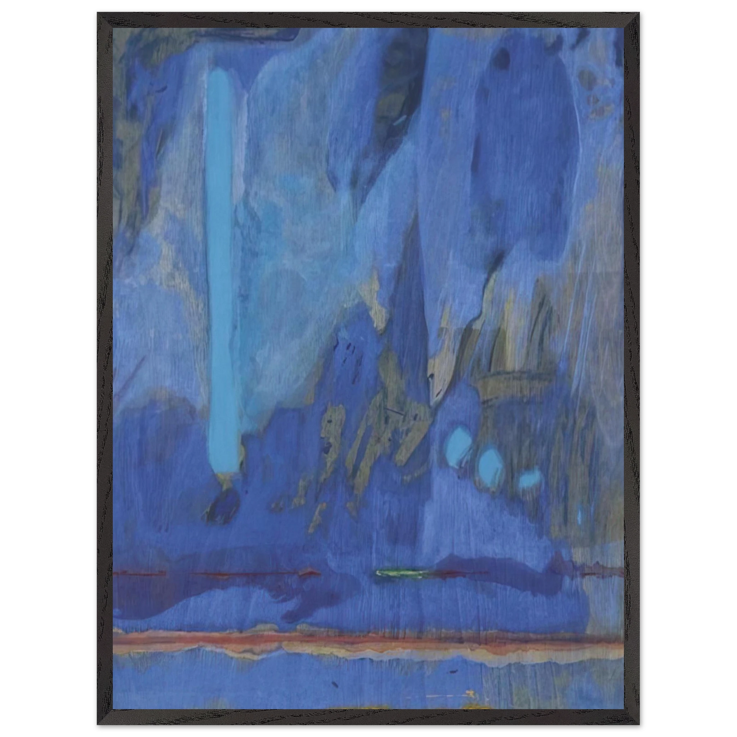 Helen Frankenthaler - Tales of Genji III - 1998 Wall art - 40x60 cm / 16x24 inches - Premium Wooden Framed Poster With Fine Art Paper-canvas - White frame