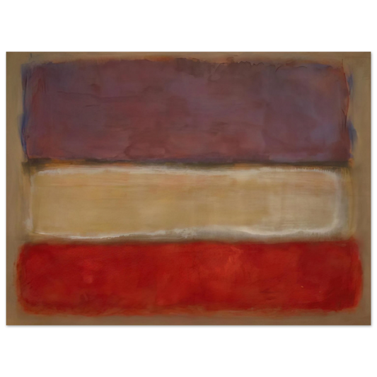 Mark Rothko - Untitled Purple, White, and Red - 1953 Wall Art - 21x29.7 cm / 8x12" - Fine Art Poster-canvas - -