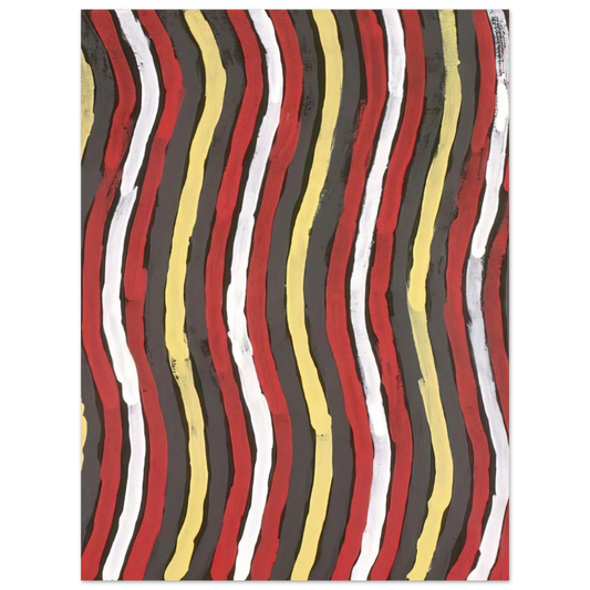 Clifford Possum Tjapaltjarri - Untitled - 2001  75x100 cm / 30x40inches Fine Art Poster