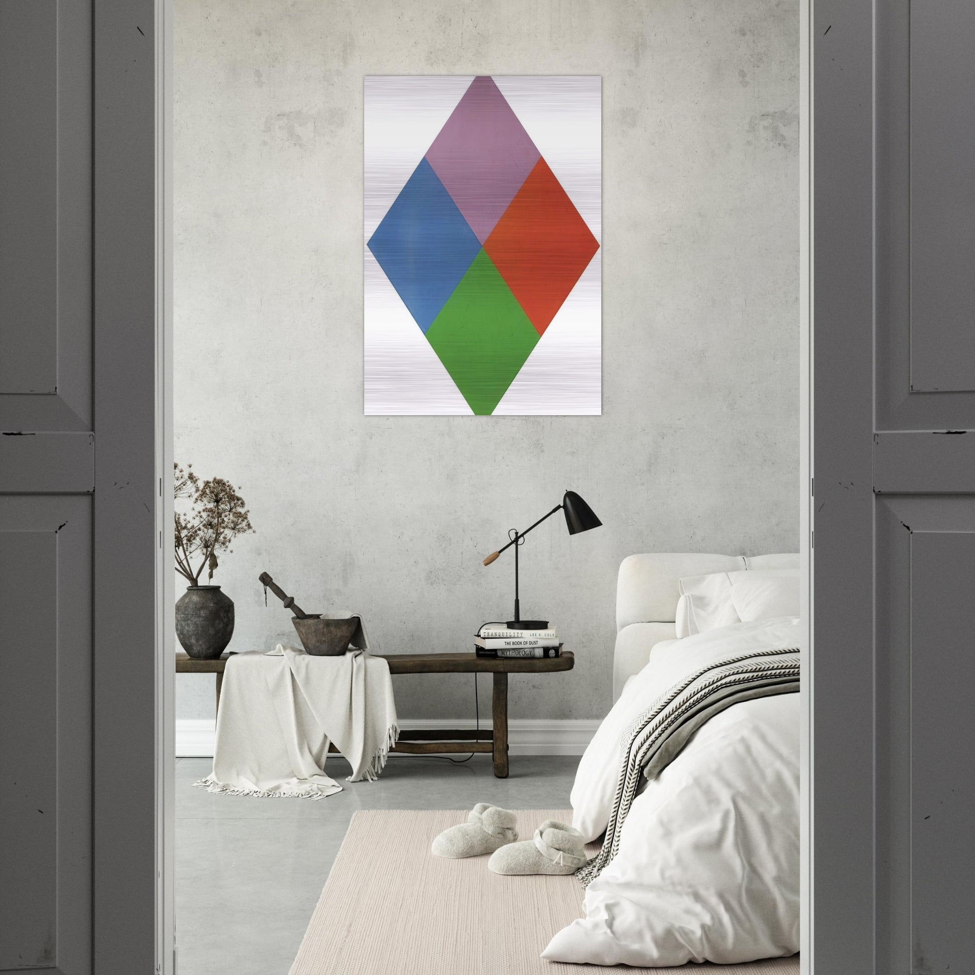 Aus violettem kern - 1967 - Max Bill Brushed Aluminum Print - 70x100 cm / 28x40 inches | Max Bill Aluminum Print | Max Bill Prints