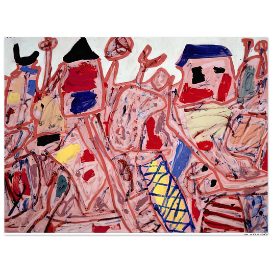 Jean Dubuffet - SUCCESSFUL CAMPAIGN  75x100 cm / 30x40inches Fine Art Poster