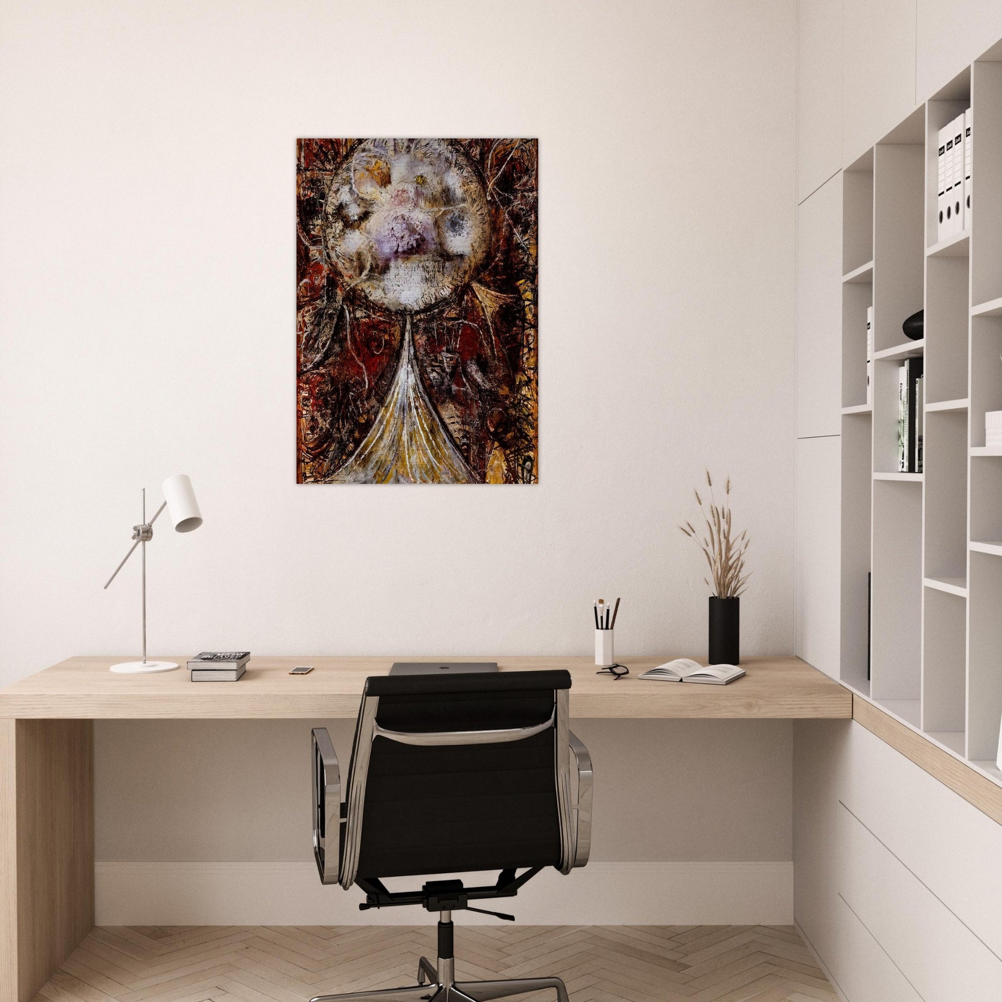 The Atom, One World - Richard Pousette-Dart Brushed Aluminum Print - 70x100 cm / 28x40 inches | Richard Pousette-Dart Aluminum Print | Richard Pousette-Dart Prints