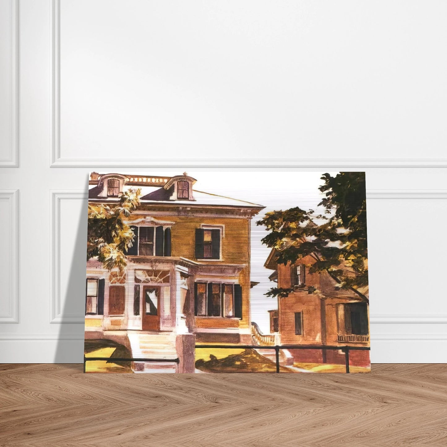 Davis House - Edward Hopper Brushed Aluminum Print - 70x100 cm / 28x40 inches | Edward Hopper Aluminum Print | Edward Hopper Prints