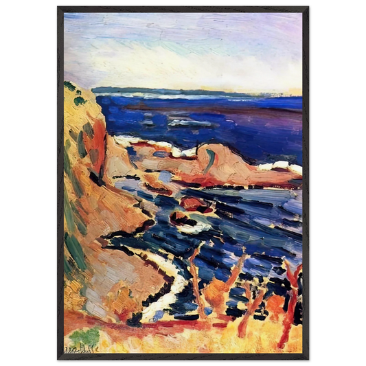 LA MOULADE 1905 - Henri Matisse 70x100 cm / 28x40 inches Framed Art Print – Black Wooden Frame