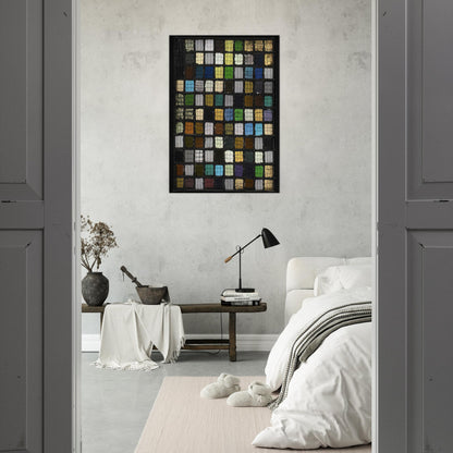 GRID MOUNTED 1921 - Josef Albers Brushed Aluminum Print - 70x100 cm / 28x40 inches | Josef Albers Aluminum Print | Josef Albers Prints