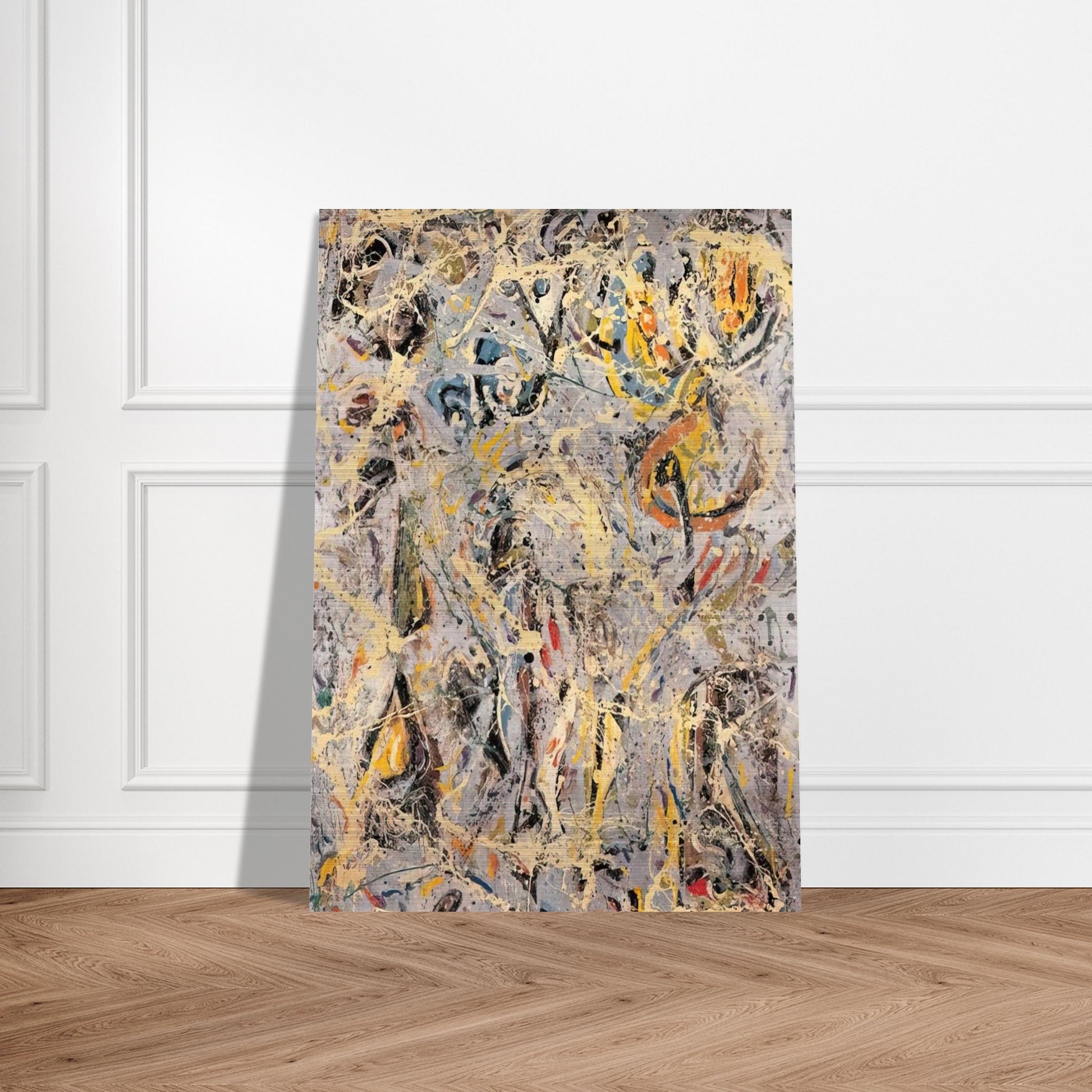 GALAXY 1947 - Jackson Pollock Brushed Aluminum Print - 70x100 cm / 28x40 inches | Jackson Pollock Aluminum Print | Jackson Pollock Prints