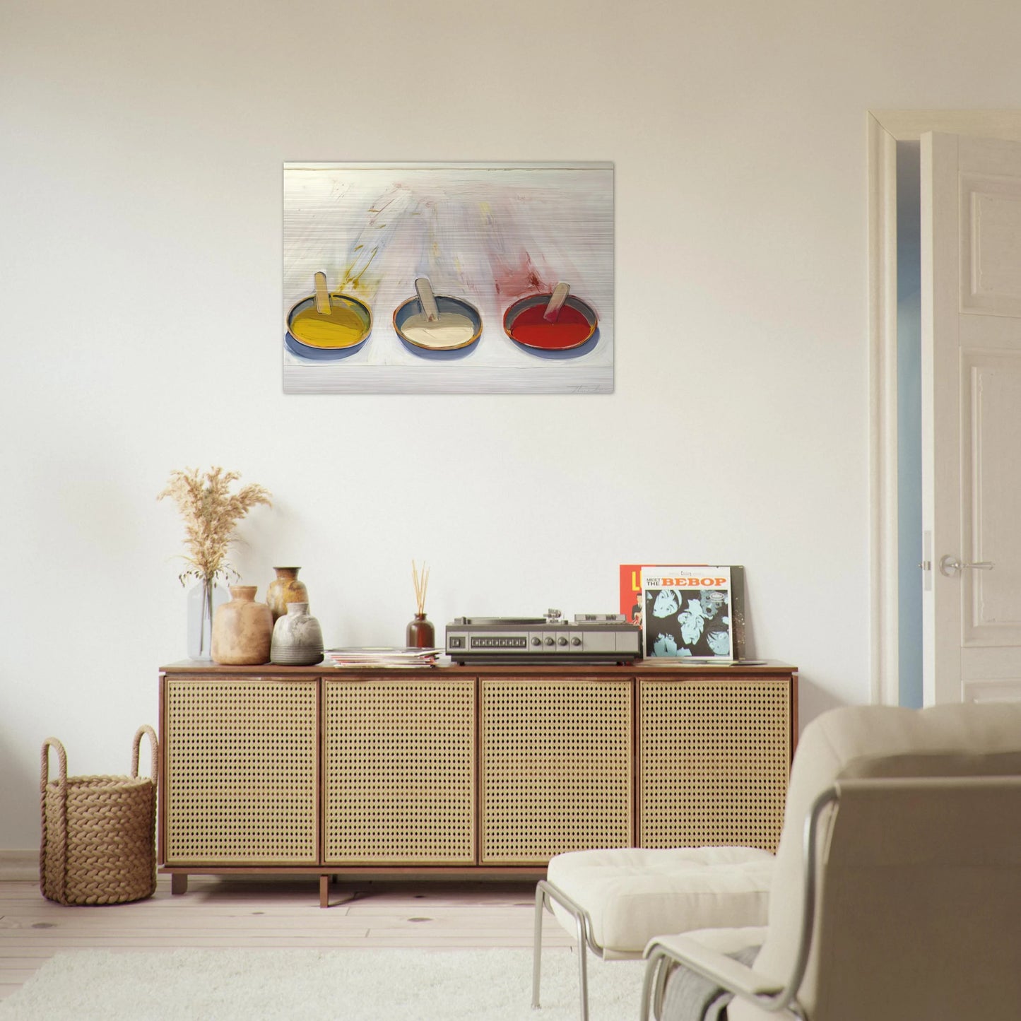 Dressing Wells - 1961 - Wayne Thiebaud Brushed Aluminum Print - 70x100 cm / 28x40 inches | Wayne Thiebaud Aluminum Print | Wayne Thiebaud Prints