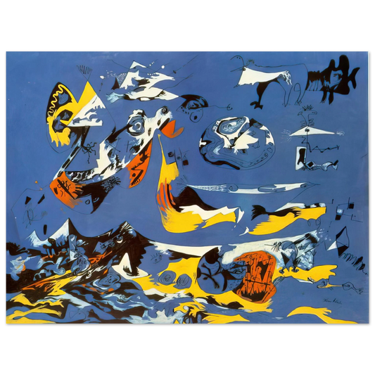 Jackson Pollock - BLUE MOBY DICK  75x100 cm / 30x40inches Fine Art Poster