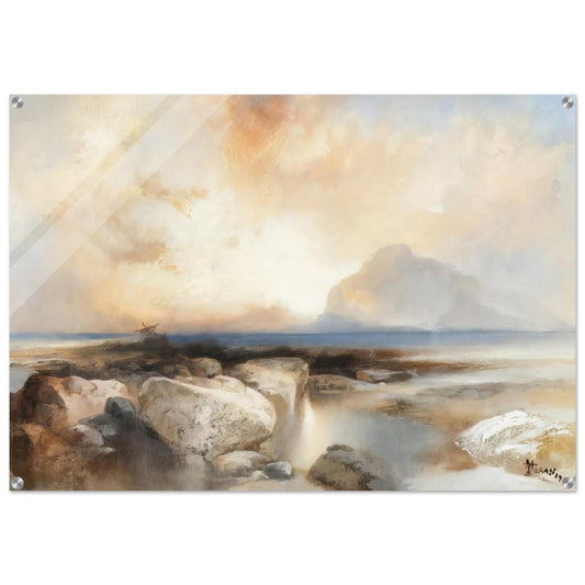 Seascape - Thomas Moran Acrylic Print - 70x100 cm / 28x40″ inches